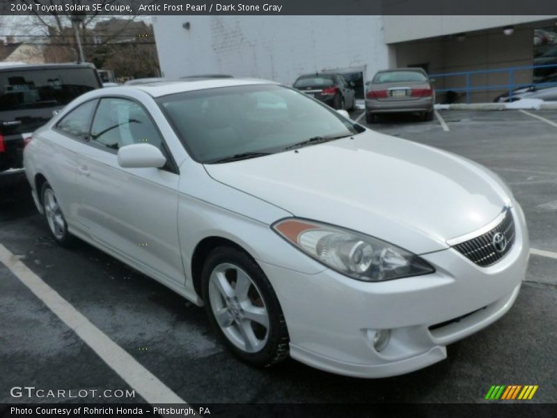 Arctic Frost Pearl / Dark Stone Gray 2004 Toyota Solara SE Coupe