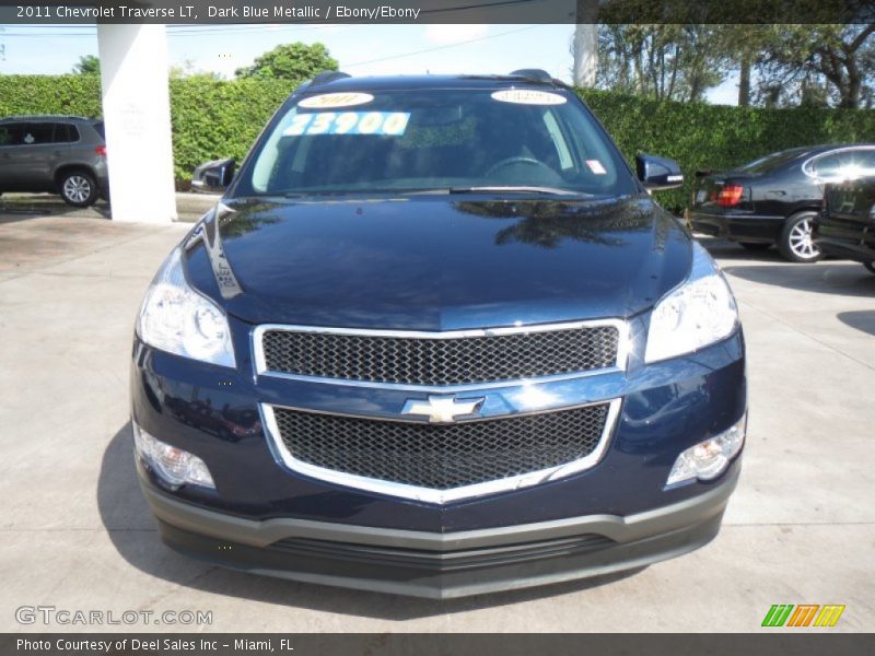 Dark Blue Metallic / Ebony/Ebony 2011 Chevrolet Traverse LT