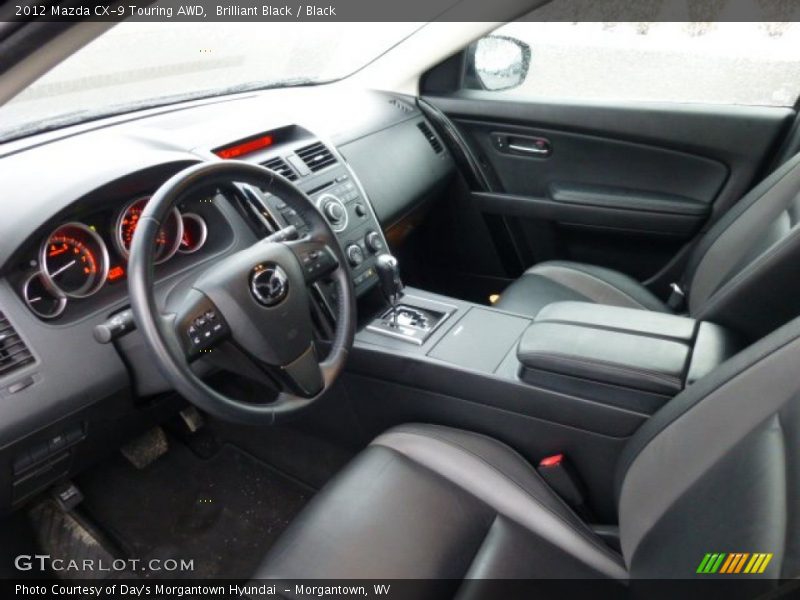 Brilliant Black / Black 2012 Mazda CX-9 Touring AWD