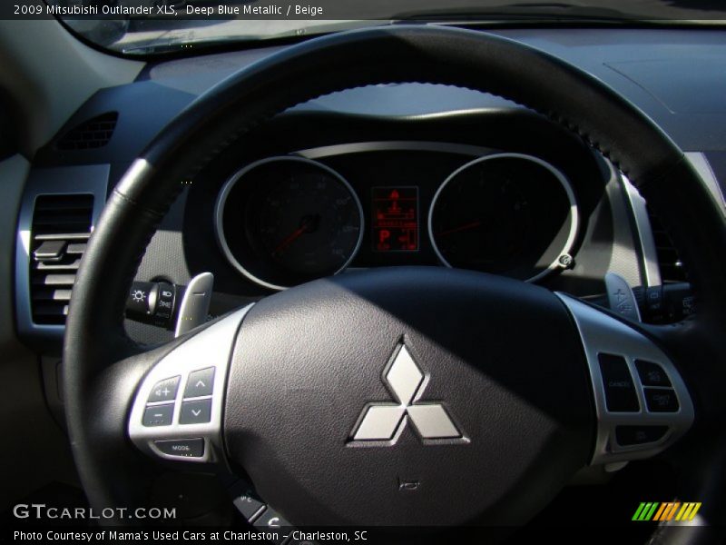 Deep Blue Metallic / Beige 2009 Mitsubishi Outlander XLS