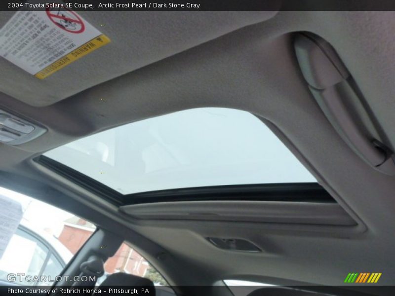 Arctic Frost Pearl / Dark Stone Gray 2004 Toyota Solara SE Coupe