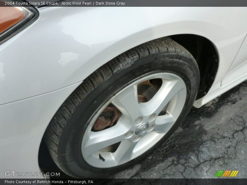 Arctic Frost Pearl / Dark Stone Gray 2004 Toyota Solara SE Coupe