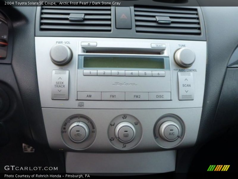 Arctic Frost Pearl / Dark Stone Gray 2004 Toyota Solara SE Coupe