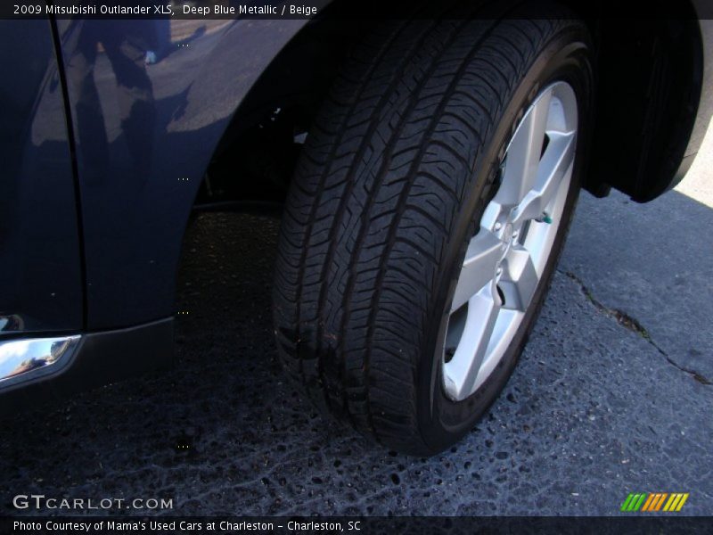 Deep Blue Metallic / Beige 2009 Mitsubishi Outlander XLS