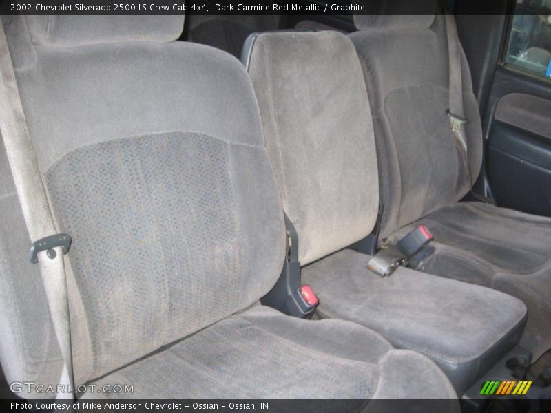 Dark Carmine Red Metallic / Graphite 2002 Chevrolet Silverado 2500 LS Crew Cab 4x4