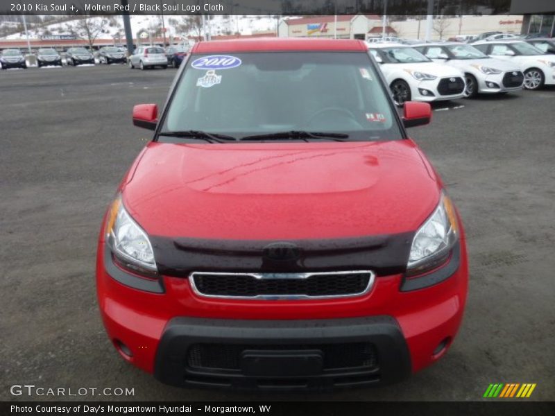 Molten Red / Black Soul Logo Cloth 2010 Kia Soul +
