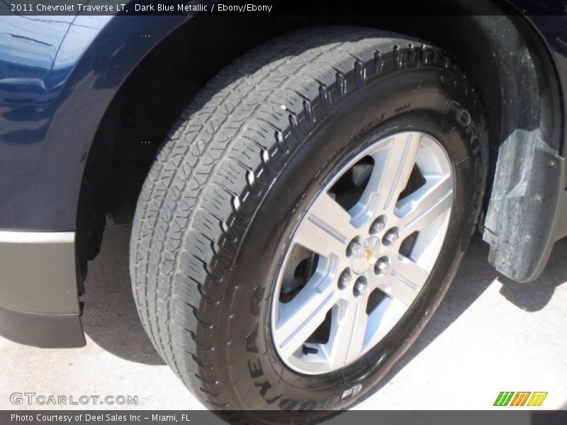 Dark Blue Metallic / Ebony/Ebony 2011 Chevrolet Traverse LT