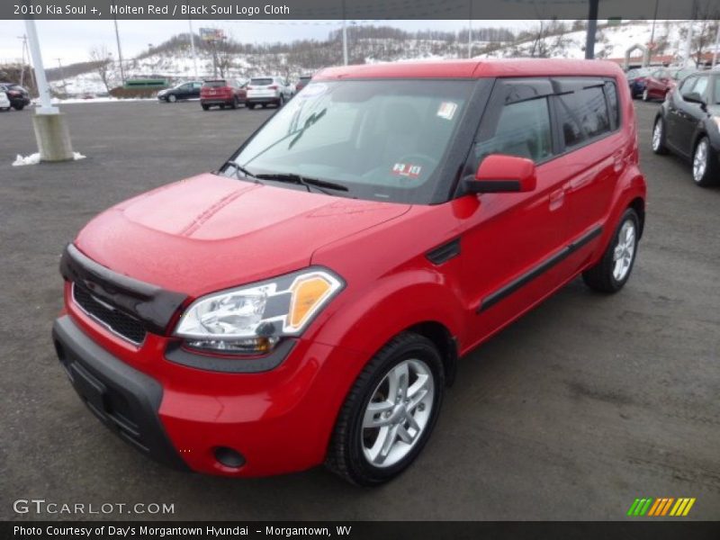 Molten Red / Black Soul Logo Cloth 2010 Kia Soul +