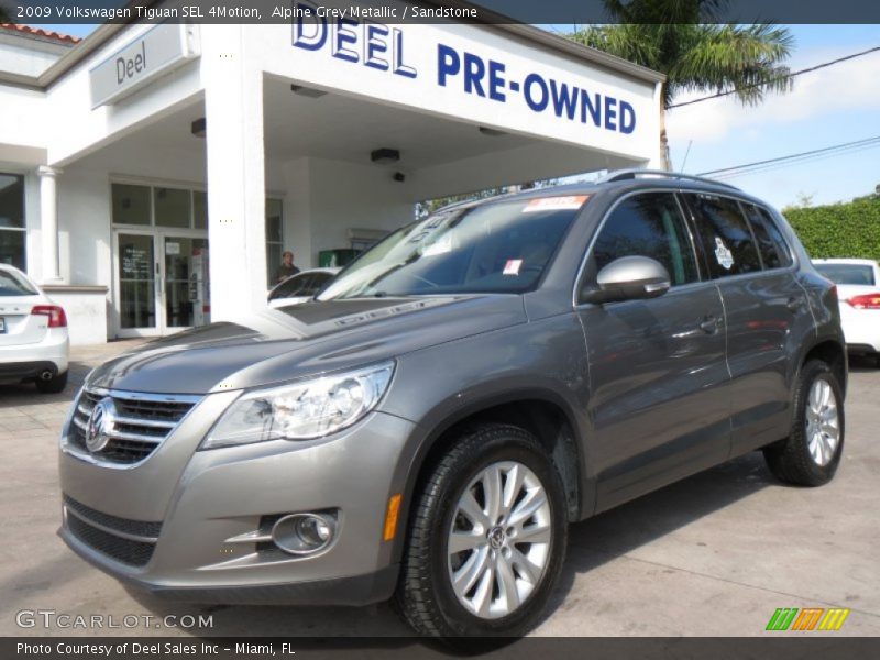 Alpine Grey Metallic / Sandstone 2009 Volkswagen Tiguan SEL 4Motion