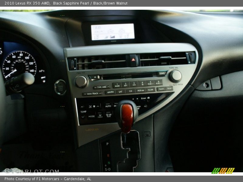 Controls of 2010 RX 350 AWD