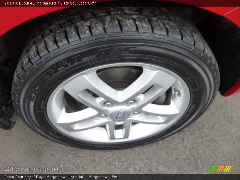 Molten Red / Black Soul Logo Cloth 2010 Kia Soul +