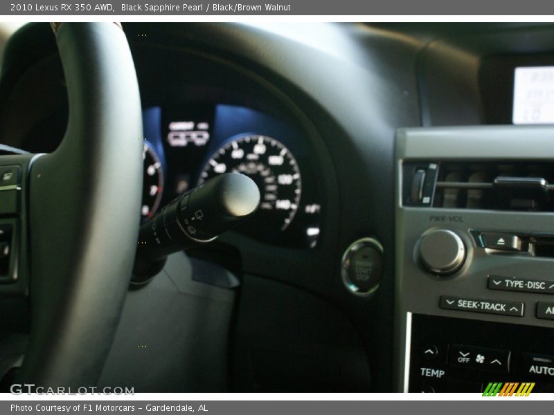Black Sapphire Pearl / Black/Brown Walnut 2010 Lexus RX 350 AWD