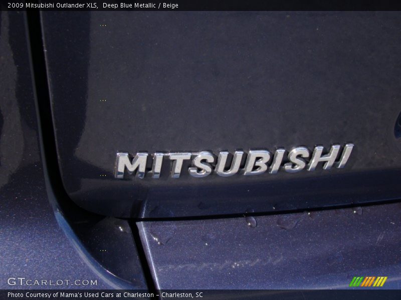 Deep Blue Metallic / Beige 2009 Mitsubishi Outlander XLS