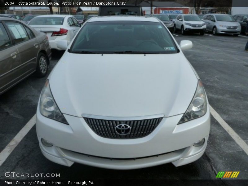 Arctic Frost Pearl / Dark Stone Gray 2004 Toyota Solara SE Coupe