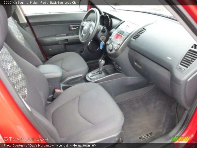Molten Red / Black Soul Logo Cloth 2010 Kia Soul +
