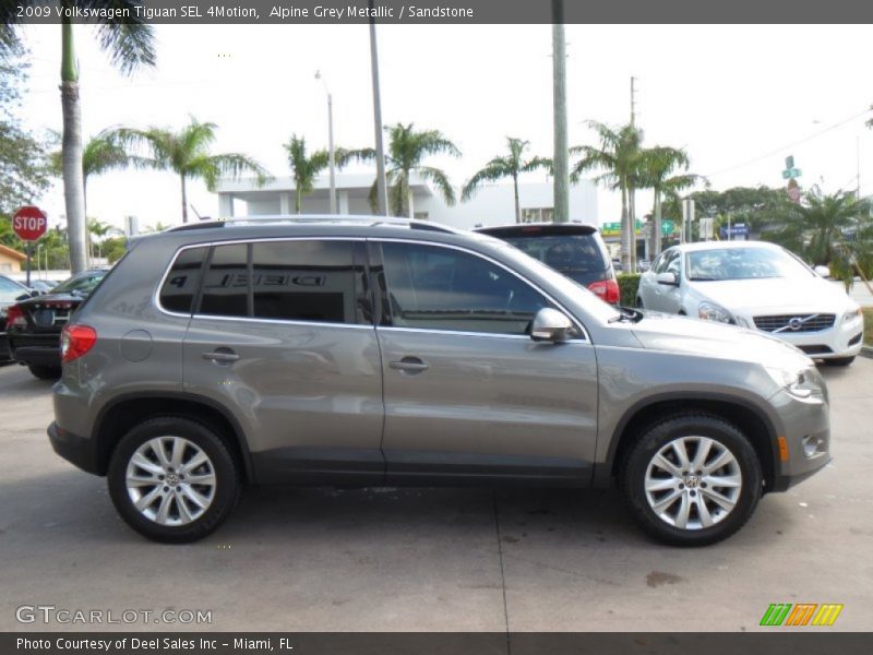 Alpine Grey Metallic / Sandstone 2009 Volkswagen Tiguan SEL 4Motion