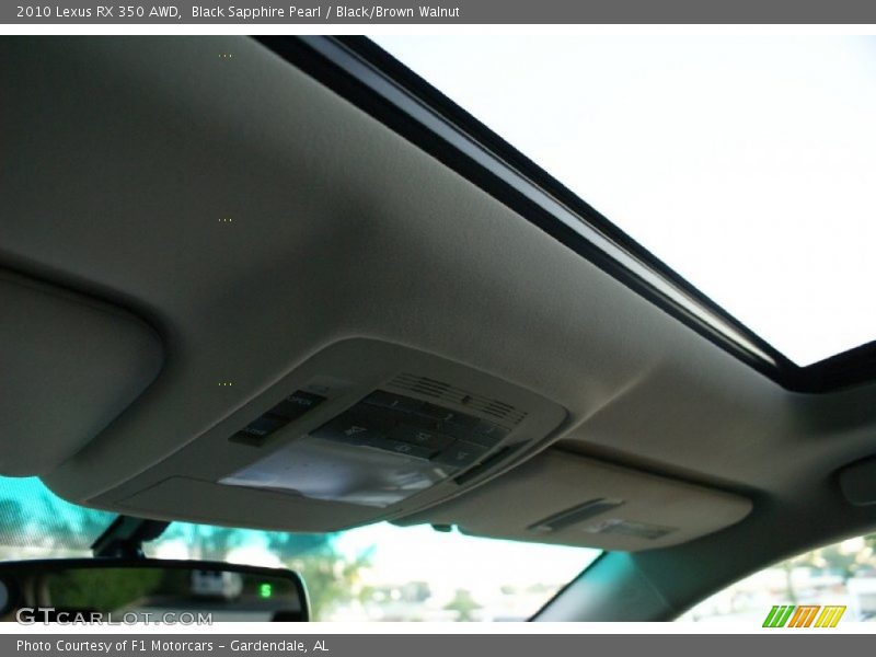 Black Sapphire Pearl / Black/Brown Walnut 2010 Lexus RX 350 AWD