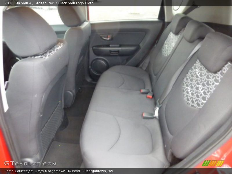 Molten Red / Black Soul Logo Cloth 2010 Kia Soul +