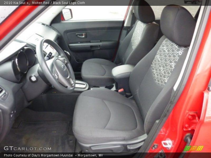 Molten Red / Black Soul Logo Cloth 2010 Kia Soul +