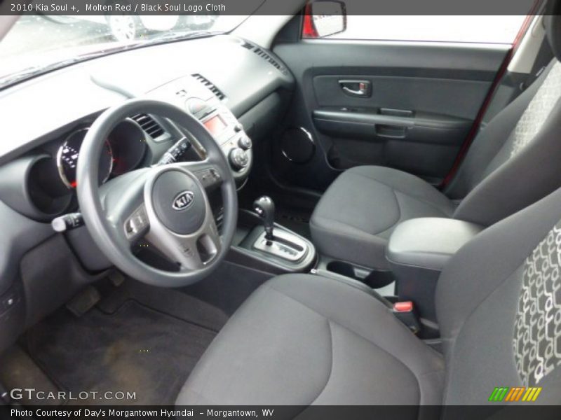 Molten Red / Black Soul Logo Cloth 2010 Kia Soul +
