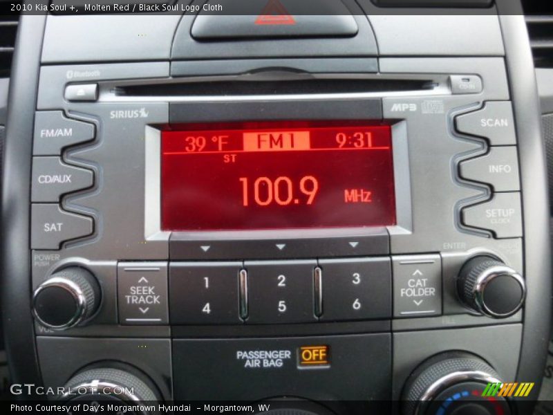 Molten Red / Black Soul Logo Cloth 2010 Kia Soul +