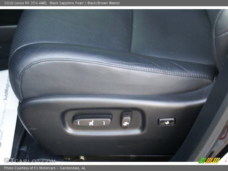 Black Sapphire Pearl / Black/Brown Walnut 2010 Lexus RX 350 AWD