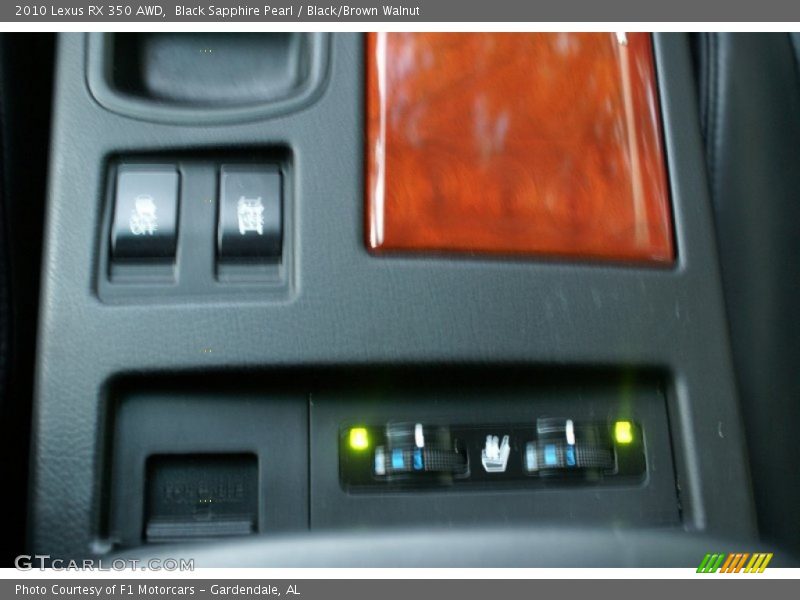 Black Sapphire Pearl / Black/Brown Walnut 2010 Lexus RX 350 AWD