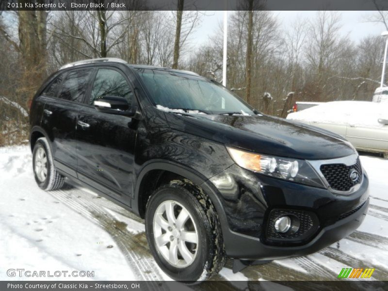 Ebony Black / Black 2011 Kia Sorento LX