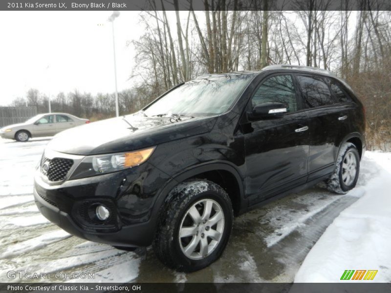 Ebony Black / Black 2011 Kia Sorento LX