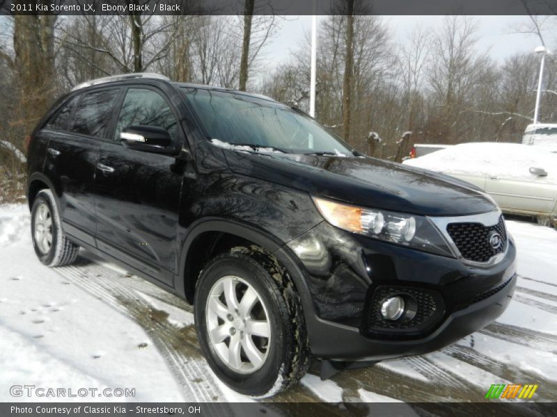 Ebony Black / Black 2011 Kia Sorento LX