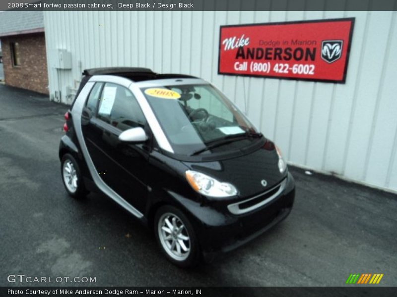 Deep Black / Design Black 2008 Smart fortwo passion cabriolet
