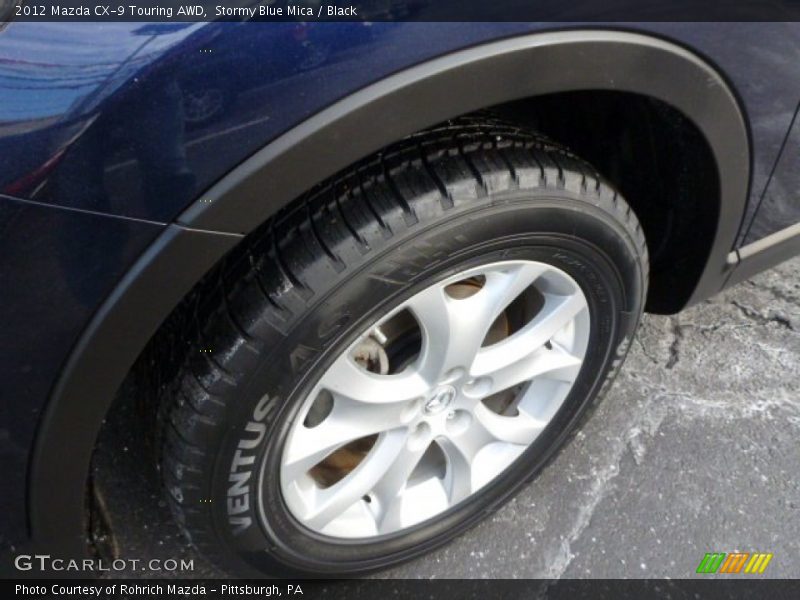 Stormy Blue Mica / Black 2012 Mazda CX-9 Touring AWD