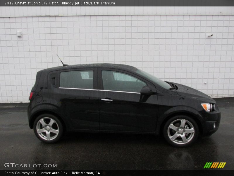 Black / Jet Black/Dark Titanium 2012 Chevrolet Sonic LTZ Hatch