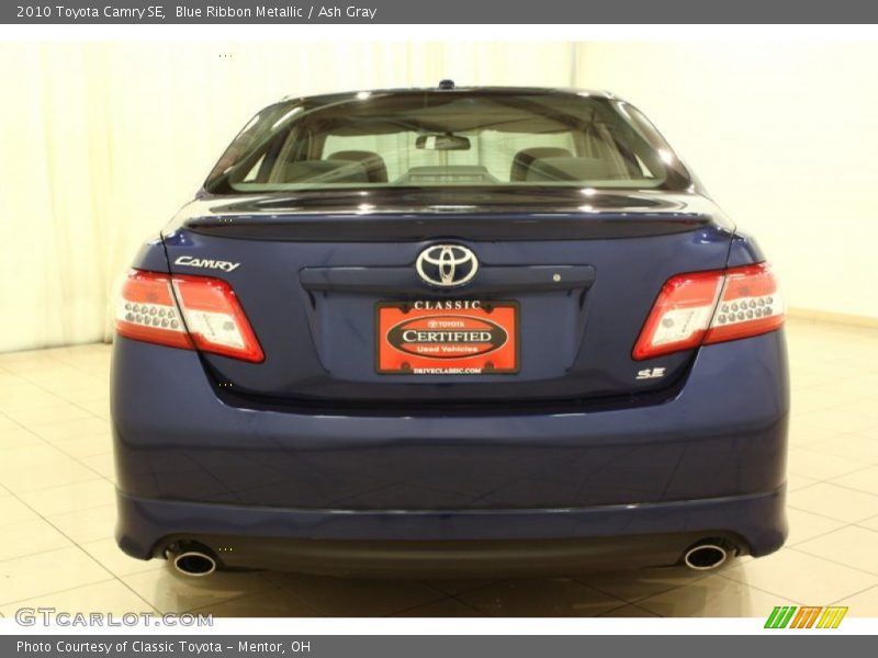 Blue Ribbon Metallic / Ash Gray 2010 Toyota Camry SE