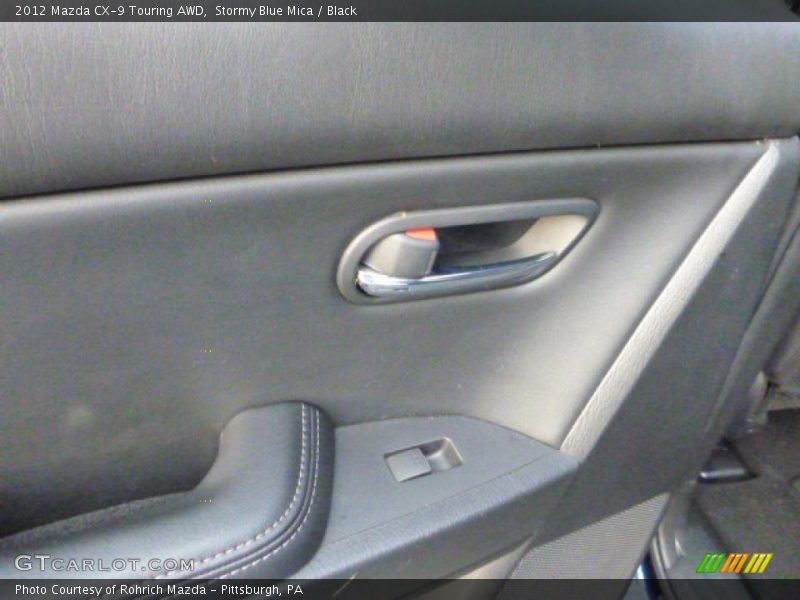 Stormy Blue Mica / Black 2012 Mazda CX-9 Touring AWD