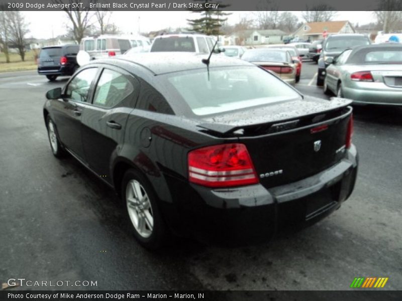 Brilliant Black Crystal Pearl / Dark Slate Gray 2009 Dodge Avenger SXT