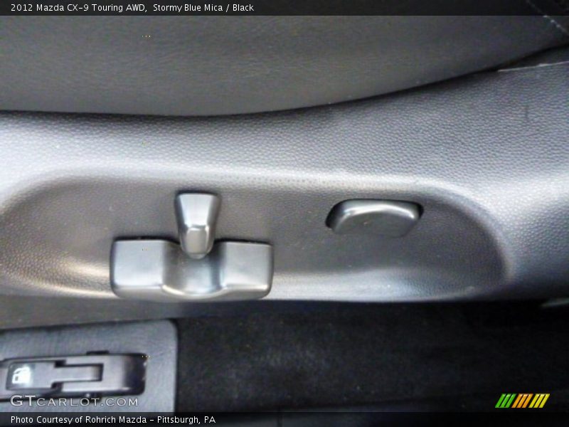 Stormy Blue Mica / Black 2012 Mazda CX-9 Touring AWD