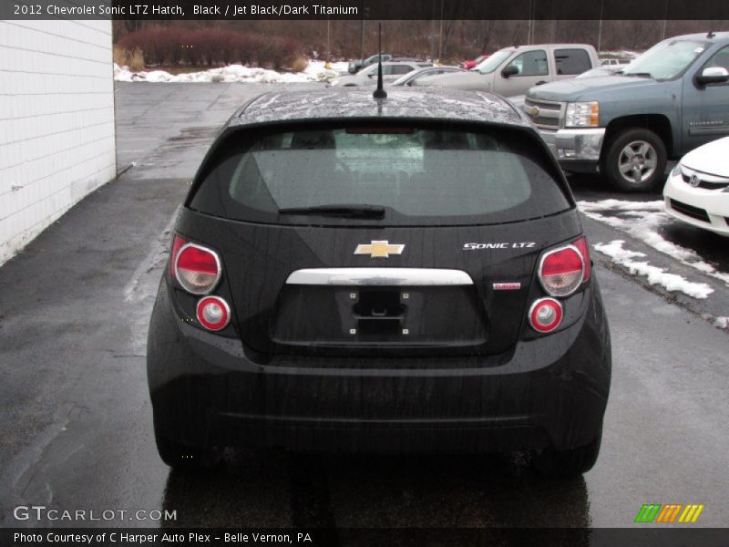 Black / Jet Black/Dark Titanium 2012 Chevrolet Sonic LTZ Hatch