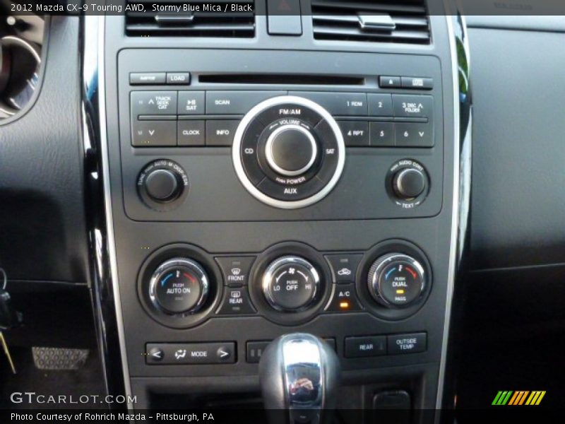 Stormy Blue Mica / Black 2012 Mazda CX-9 Touring AWD