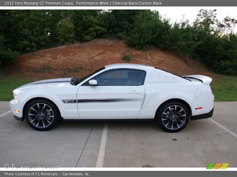Performance White / Charcoal Black/Carbon Black 2012 Ford Mustang GT Premium Coupe