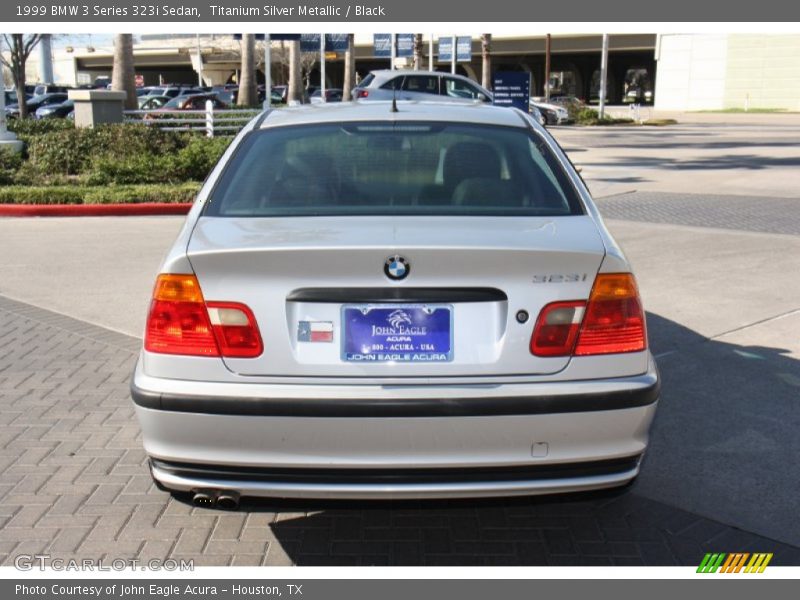Titanium Silver Metallic / Black 1999 BMW 3 Series 323i Sedan
