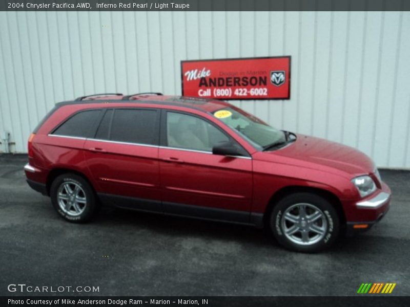 Inferno Red Pearl / Light Taupe 2004 Chrysler Pacifica AWD