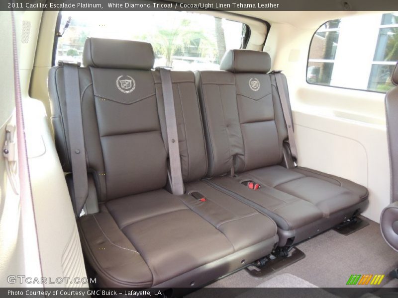 Rear Seat of 2011 Escalade Platinum