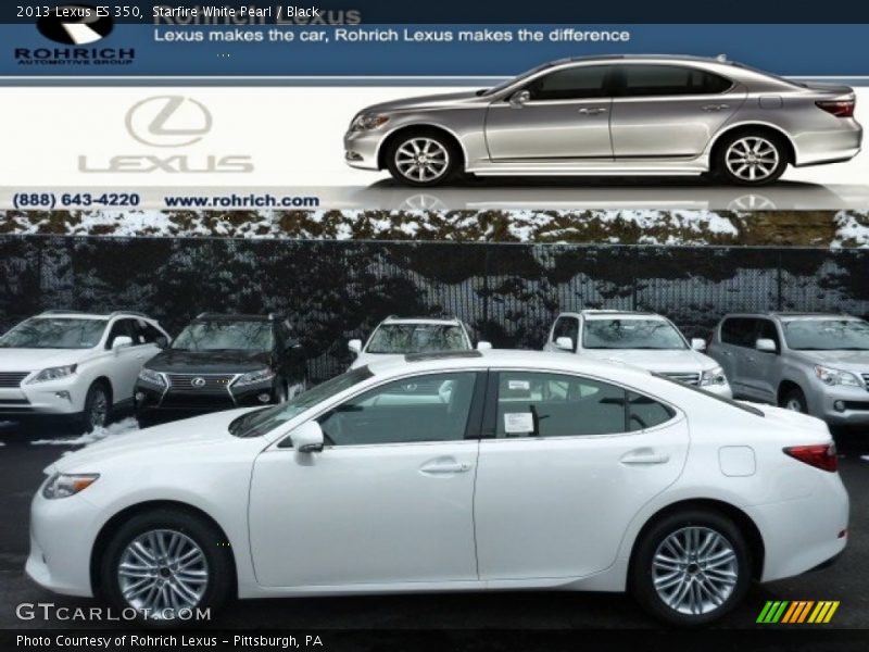 Starfire White Pearl / Black 2013 Lexus ES 350