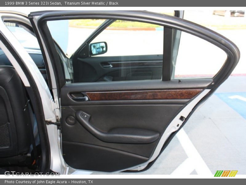 Titanium Silver Metallic / Black 1999 BMW 3 Series 323i Sedan