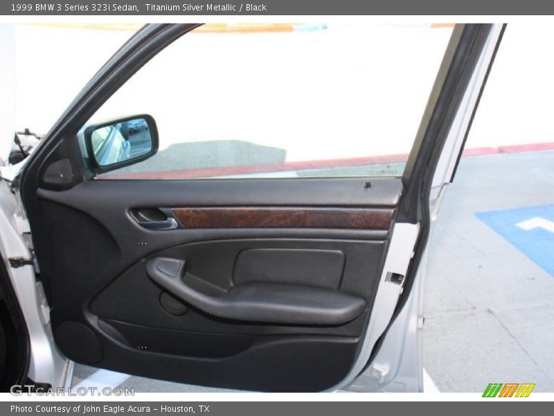 Titanium Silver Metallic / Black 1999 BMW 3 Series 323i Sedan