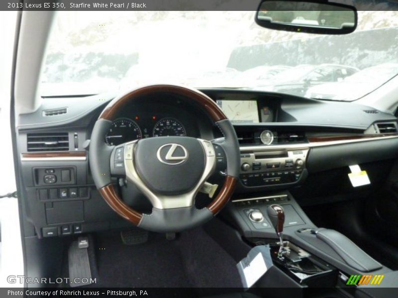 Starfire White Pearl / Black 2013 Lexus ES 350