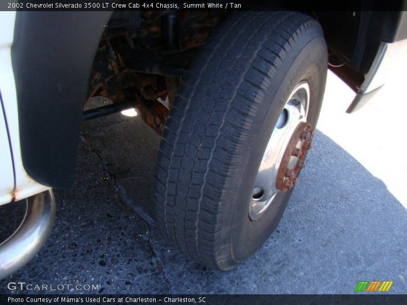 Summit White / Tan 2002 Chevrolet Silverado 3500 LT Crew Cab 4x4 Chassis