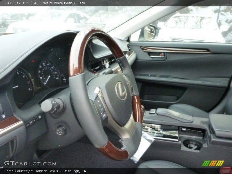 Starfire White Pearl / Black 2013 Lexus ES 350