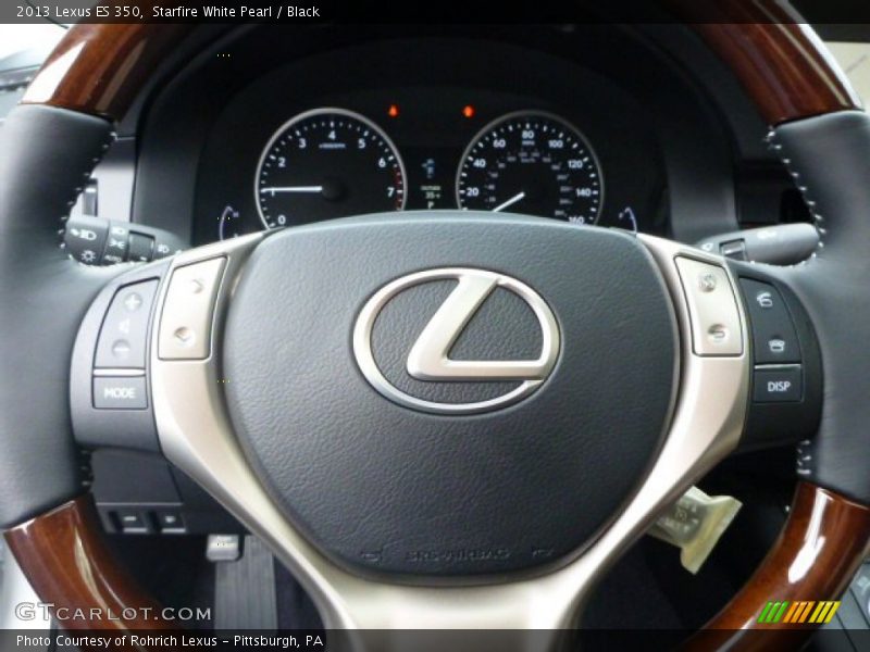 Starfire White Pearl / Black 2013 Lexus ES 350
